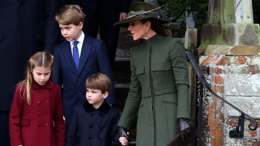 Prinzessin Charlotte, Prinz George und Prinz Louis mit ihrer Mutter Prinzessin Kate