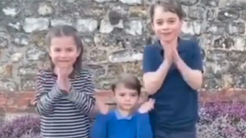 Prinzessin Charlotte, Prinz Louis und Prinz George im März 2020