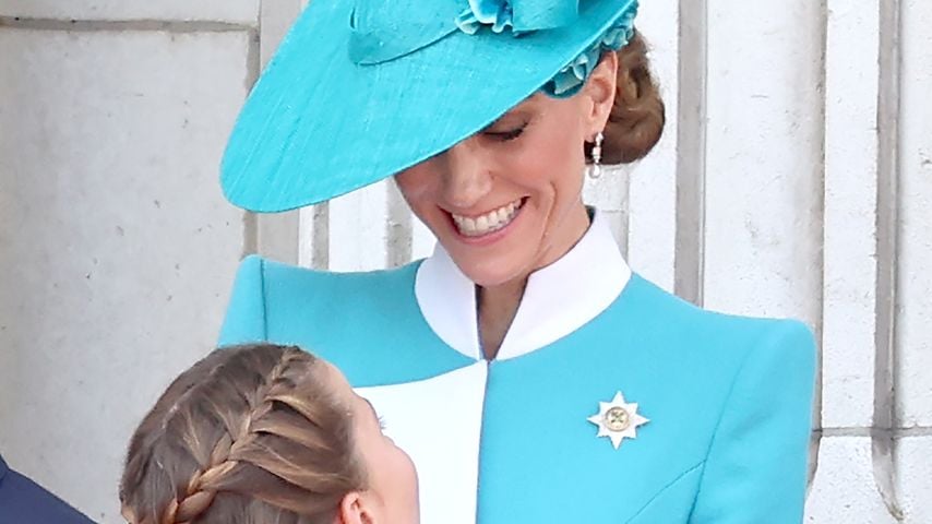 Prinzessin Charlotte und Prinzessin Kate auf dem Balkon des Buckingham Palace, Juni 2025