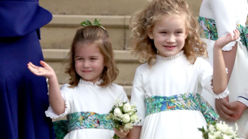 Prinzessin Charlotte und Maud Windsor bei der Hochzeit von Prinzessin Eugenie und Jack Brooksbank