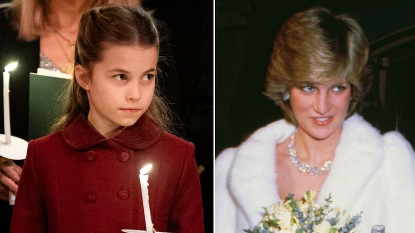 Collage: Prinzessin Charlotte und Prinzessin Diana