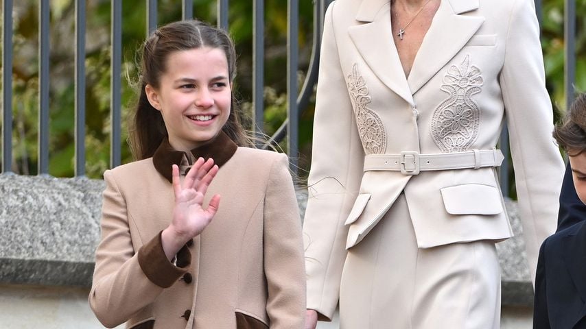 Prinzessin Charlotte von Wales und Kate, Prinzessin von Wales beim Ostergottesdienst in der St.-Georgs-Kapelle in Windsor, 5. April 2026
