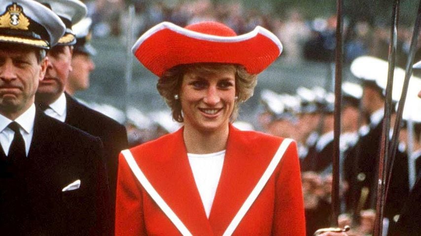 Prinzessin Diana im Jahr 1989 beim Besuch des Dartmouth Naval College