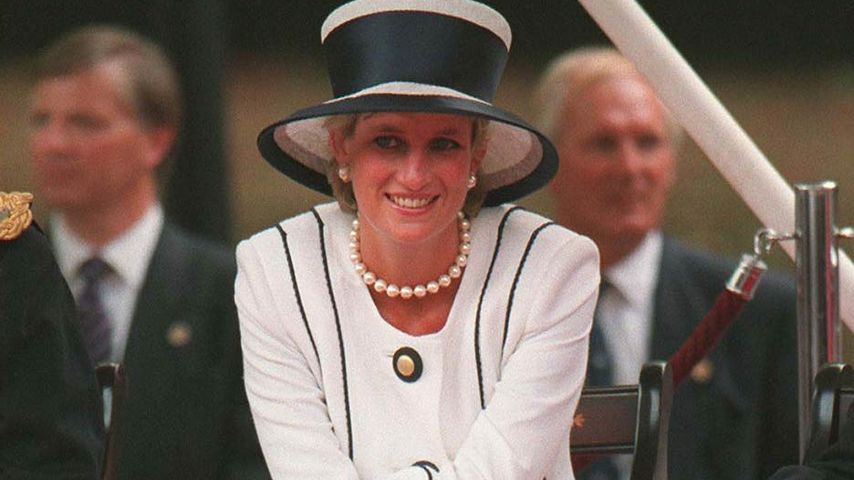 Prinzessin Diana in London im August 1995