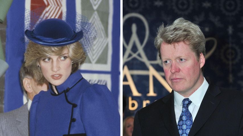 Charles Spencer ehrt Schwester Diana mit Blumen am Grab