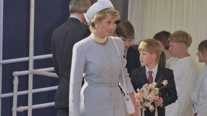 Prinzessin Diana und Prinz Harry, Mai 1995