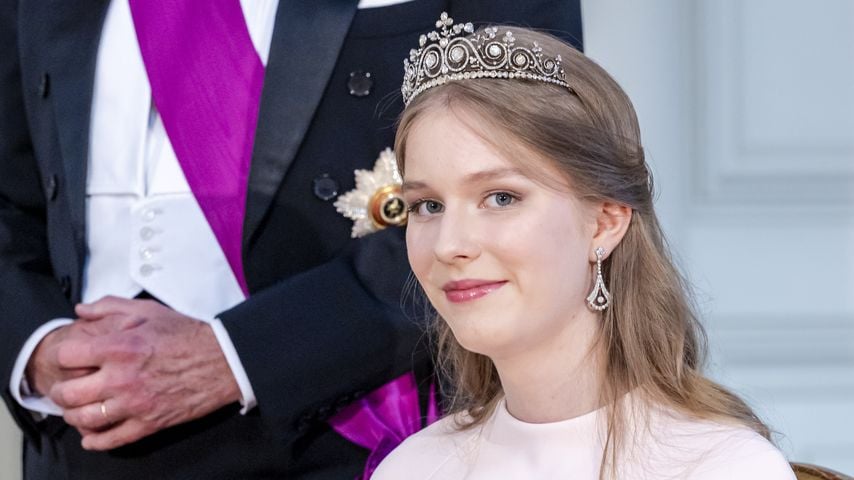 Prinzessin Éléonore von Belgien beim Staatsbankett im Schloss Laeken während des Staatsbesuchs von Kaiser Naruhito und Kaiserin Masako