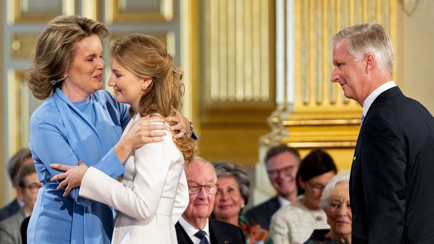 Königin Mathilde, Prinzessin Elisabeth und König Philippe