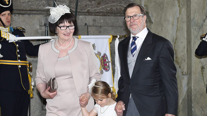 Prinzessin Estelle mit Oma Ewa und Opa Olle Westling