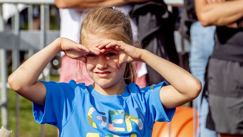 Kleine Sportskanone: Estelle von Schweden beim Spiele-Spaß