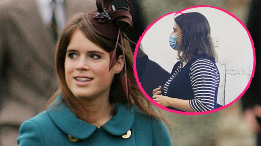 Im lässigen Mama-Look: Prinzessin Eugenie besucht Klinik