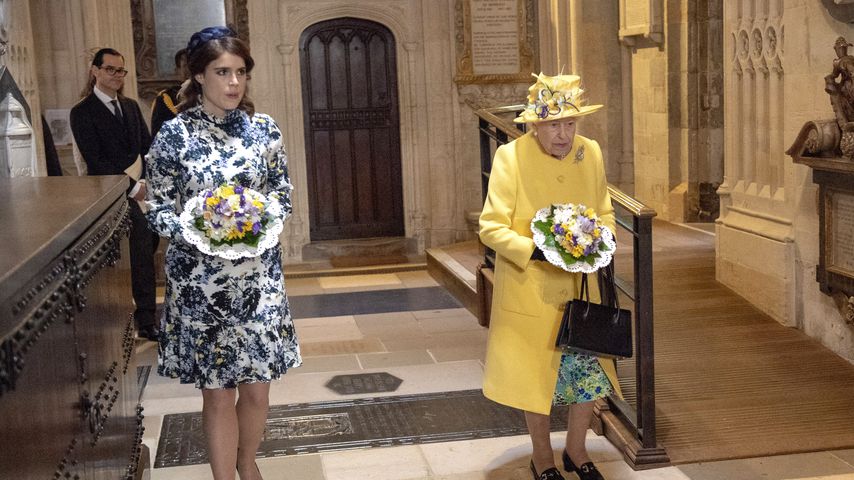Prinzessin Eugenie und die Queen, April 2019