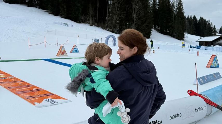 Prinzessin Eugenie mit ihrem Sohn Ernest