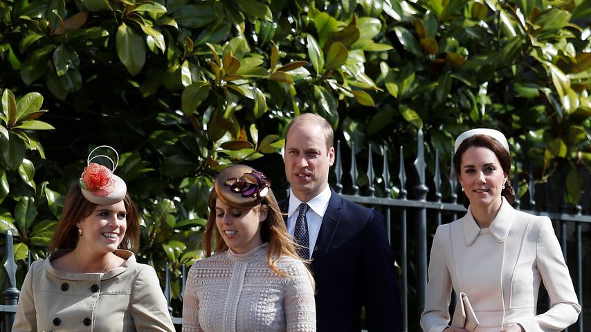 Prinzessin Eugenie, Prinzessin Beatrice, Prinz William und Prinzessin Kate