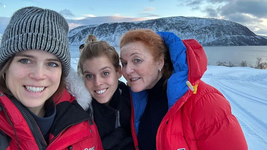Prinzessin Eugenie, Prinzessin Beatrice und Sarah Ferguson im März 2023
