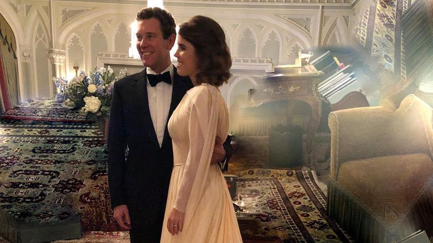 Prinzessin Eugenie und ihr Gatte Jack Brooksbank beim Hochzeitsempfang
