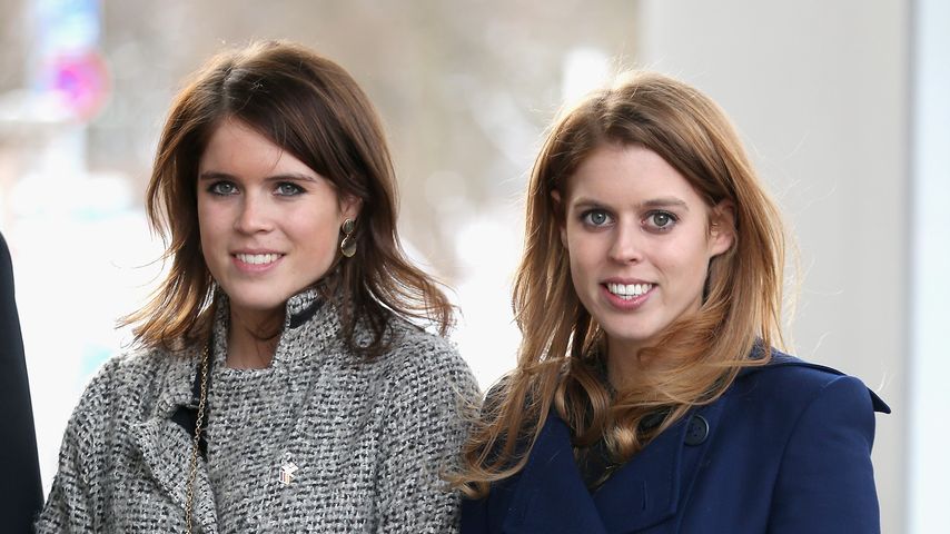 Prinzessin Eugenie mit Prinzessin Beatrice bei einem Event in Hannover im Januar 2013