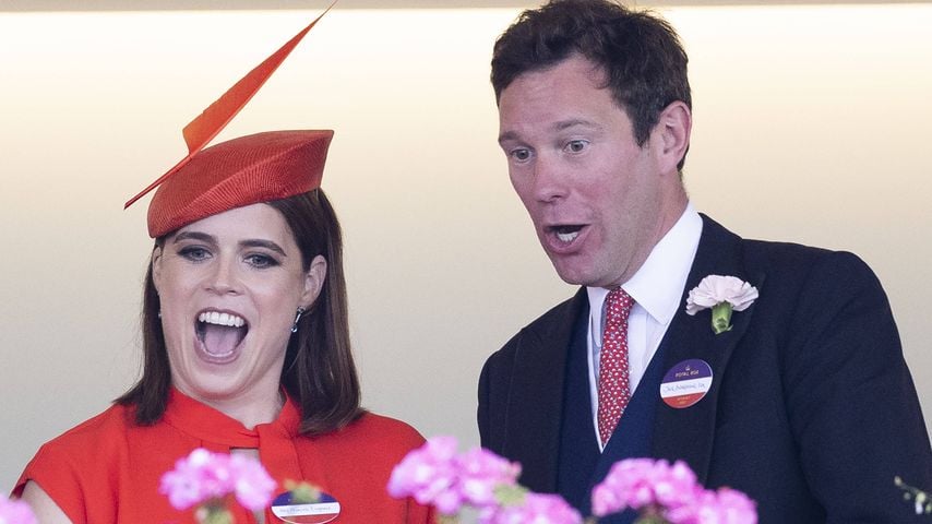 Prinzessin Eugenie und Jack Brooksbank jubeln beim Finaltag von Royal Ascot
