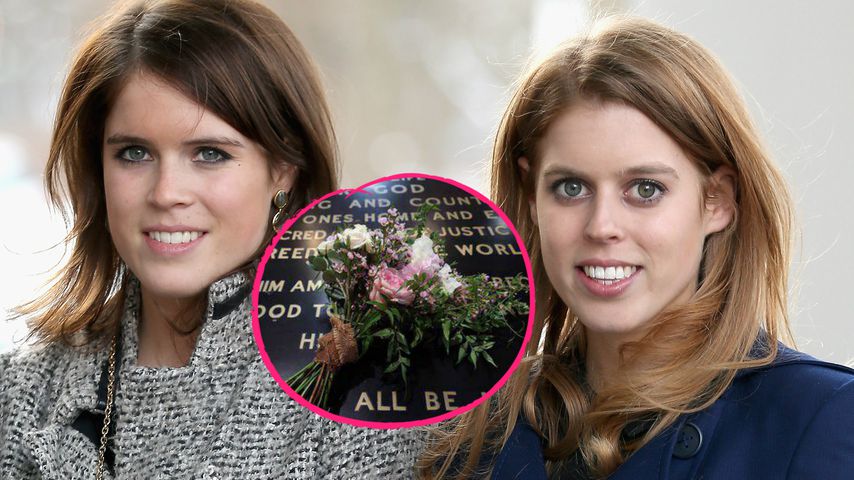Zum Gedenktag: Eugenie und Beatrice legen Brautstrauß nieder