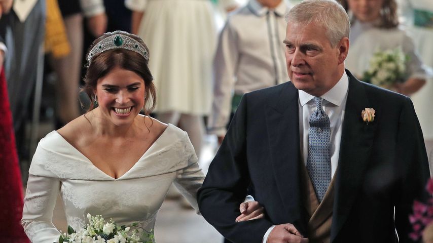 Prinzessin Eugenie und Prinz Andrew bei ihrer Hochzeit 2018