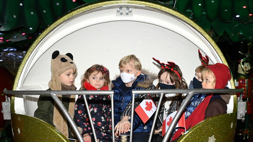 Prinzessin Gabriella und Prinz Jacques auf dem Weihnachtsmarkt