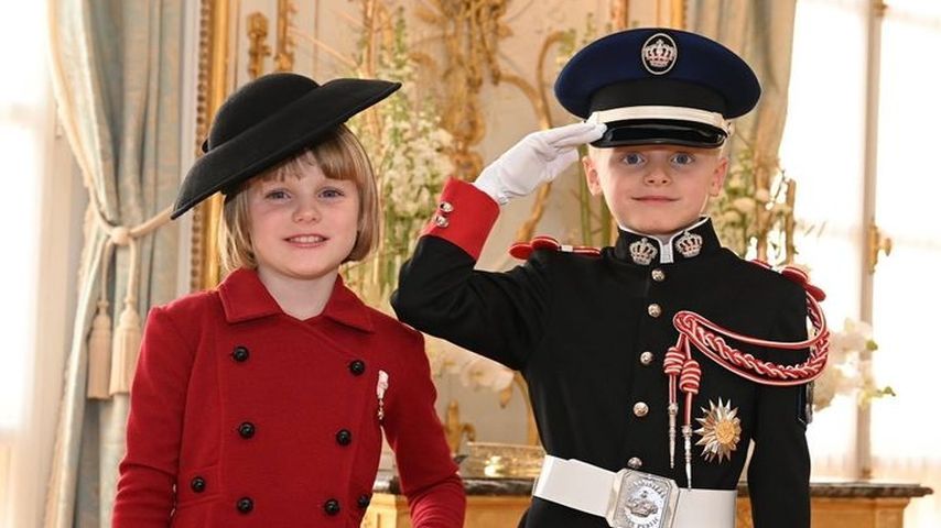 Prinzessin Gabriella und Prinz Jacques am Nationalfeiertag in Monaco im November 2022