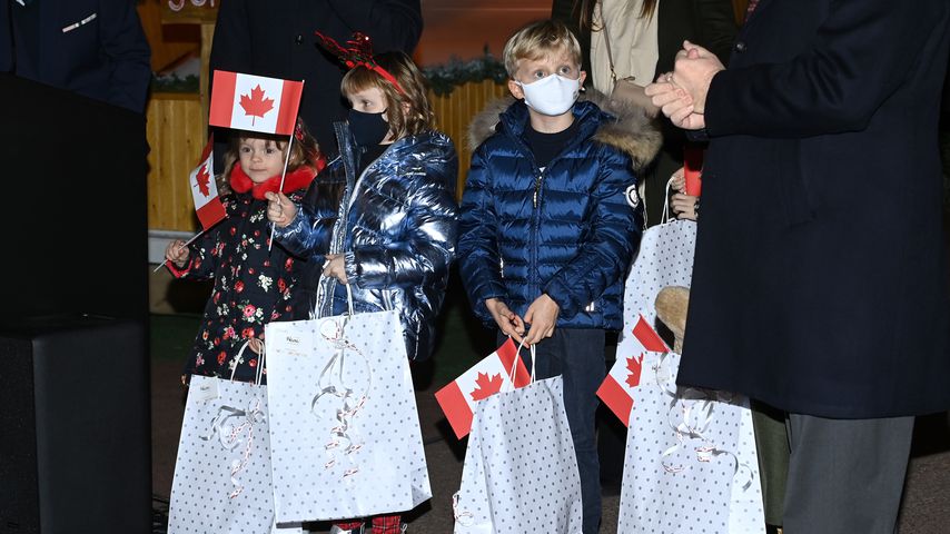 Prinzessin Gabriella und Prinz Jacques auf dem Weihnachtsmarkt