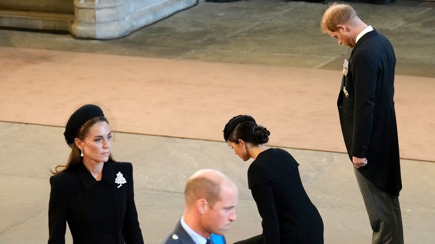 Prinz William, Prinzessin Kate, Herzogin Meghan und Prinz Harry im September 2022
