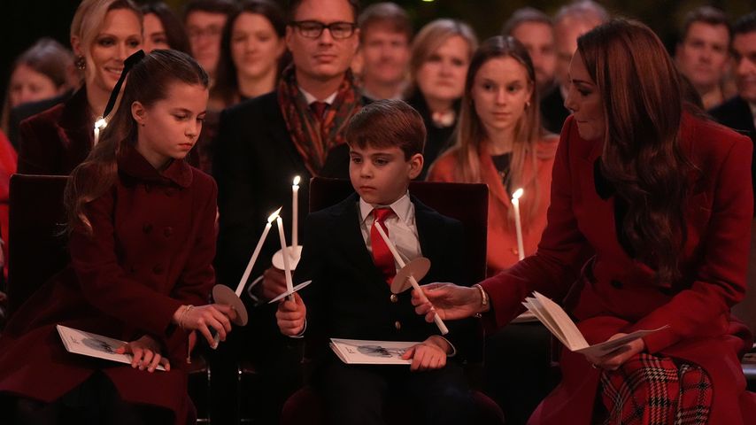 Prinzessin Kate, Prinzessin Charlotte und Prinz Louis beim Weihnachtskonzert, Dezember 2024