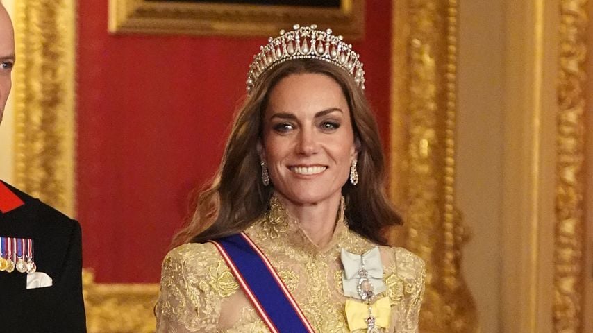 Goldene Eleganz: Prinzessin Kate strahlt beim Staatsbankett