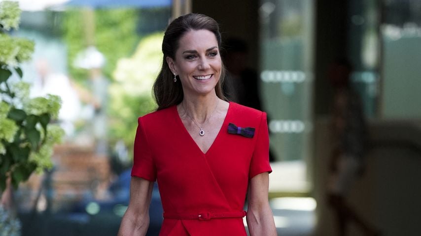 Bei Wimbledon-Frauenfinale: Prinzessin Kate bezaubert in Rot
