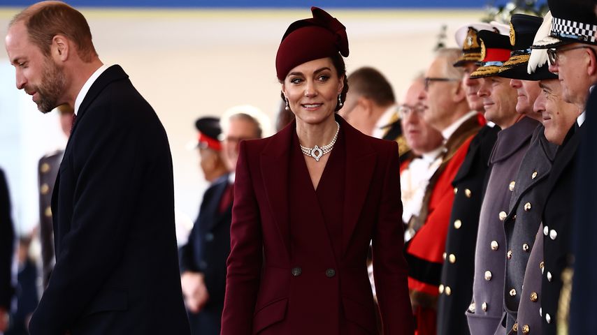Prinzessin Kate bei der Zeremoniellen Begrüßung auf der Horse Guards Parade, London, Dezember 2024