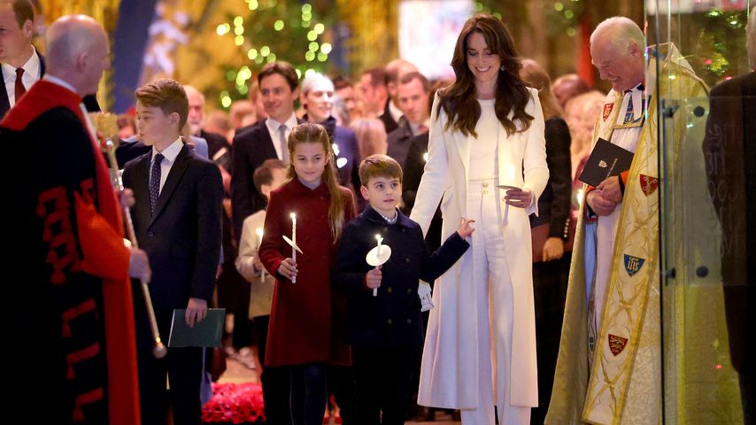 Prinzessin Kate mit ihren Kindern im Dezember 2023