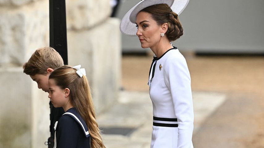 Prinzessin Kate mit Prinzessin Charlotte und Prinz George