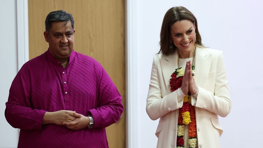 Prinzessin Kate besucht den Shreeji Dham Haveli Hindu-Tempel in Leicester nach dem Holi-Fest