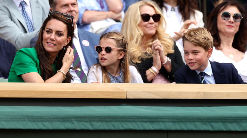 Prinzessin Kate mit Prinzessin Charlotte und Prinz George beim Wimbledon-Finale