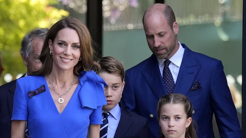 Prinzessin Kate, Prinz George, Prinz William und Prinzessin Charlotte, Juli 2025