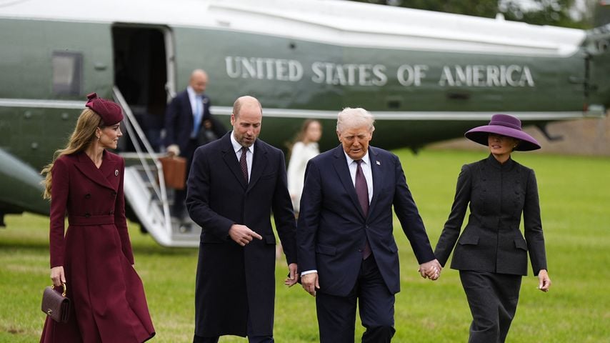 Prinzessin Kate, Prinz William, Donald Trump und Melania Trump, September 2025