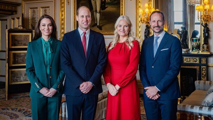 Prinzessin Kate, Prinz William, Kronprinzessin Mette-Marit und Kronprinz Haakon im März 2023