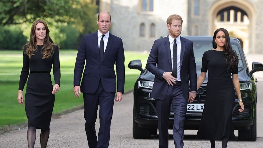 Prinzessin Kate, Prinz William, Prinz Harry und Herzogin Meghan, September 2022