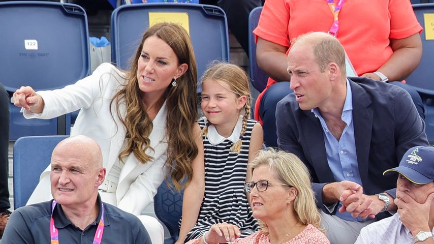 Prinzessin Kate, Prinz William und Prinzessin Charlotte im August 2022