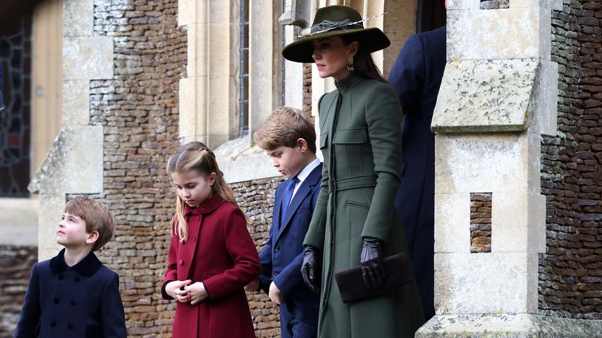 Prinzessin Kate und ihre Kinder im Dezember 2022 in Sandringham