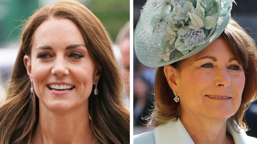 Collage: Prinzessin Kate und ihre Mutter Carole Middleton