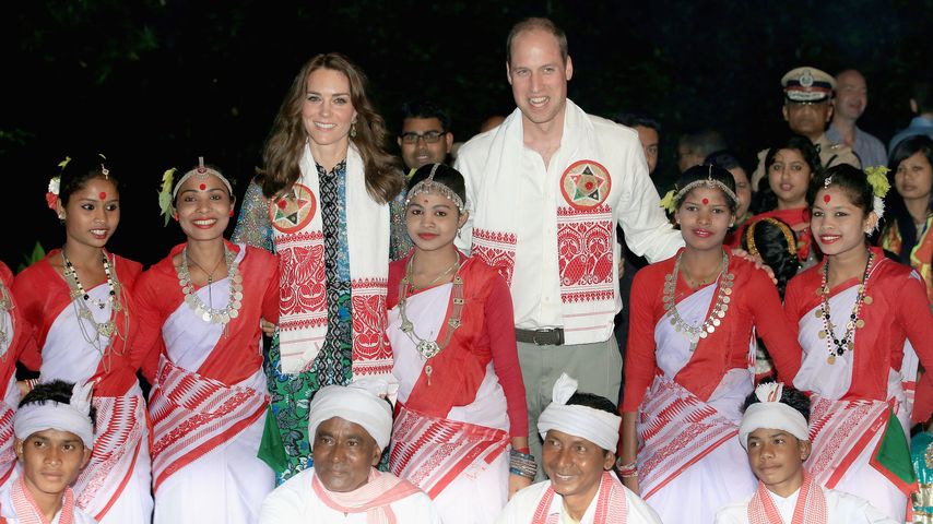 Prinzessin Kate und Prinz William bei einem Tanzfestival in Indien, 2016
