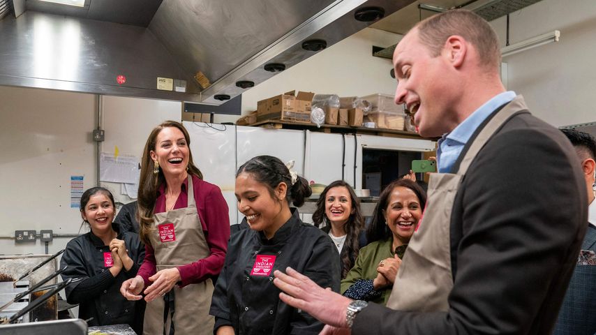 Prinzessin Kate und Prinz William in einem Restaurant in Birmingham
