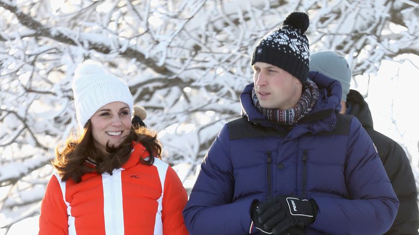 Geheime Ferien: William und Kate mit Kids beim Skifahren
