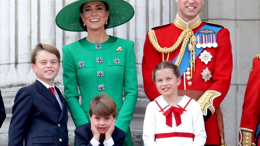 Prinzessin Kate und Prinz William mit ihren Kindern, 2023