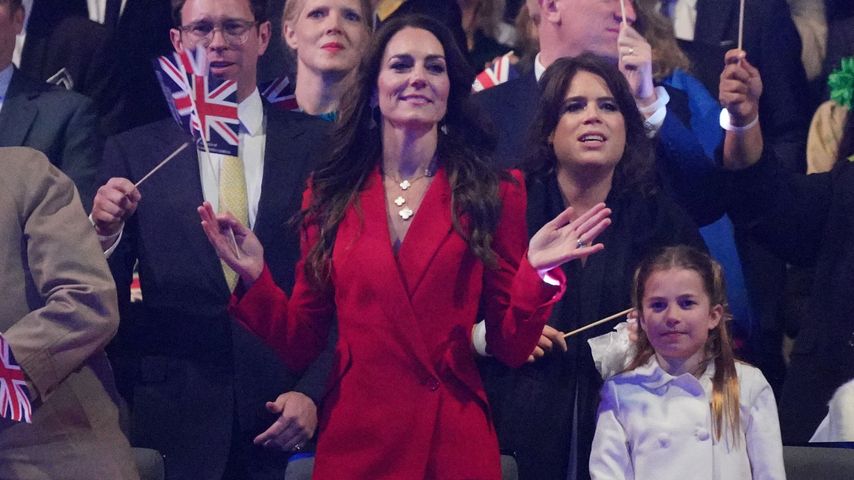 Prinzessin Kate und Prinzessin Charlotte während des Krönungskonzertes im Mai 2023
