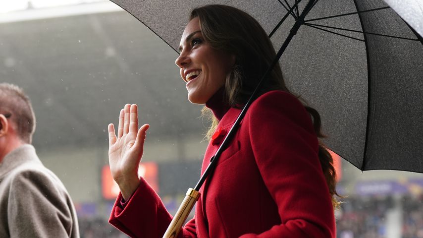 Ton in Ton: Prinzessin Kate strahlt bei einem Rugby-Event