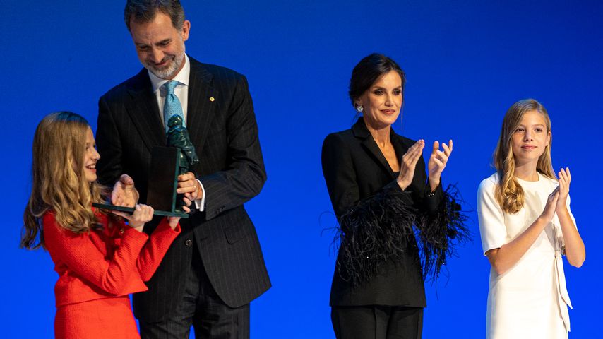 Prinzessin Leonor, König Felipe, Königin Letizia und Prinzessin Sofía